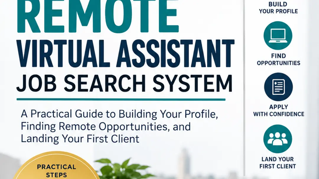 The Remote Virtual Assistant Job Search System: A Practical Guide to Building Your Profile, Finding Remote Opportunities