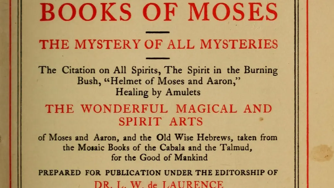 THE SIXTH AND SEVENTH BOOKS OF MOSES