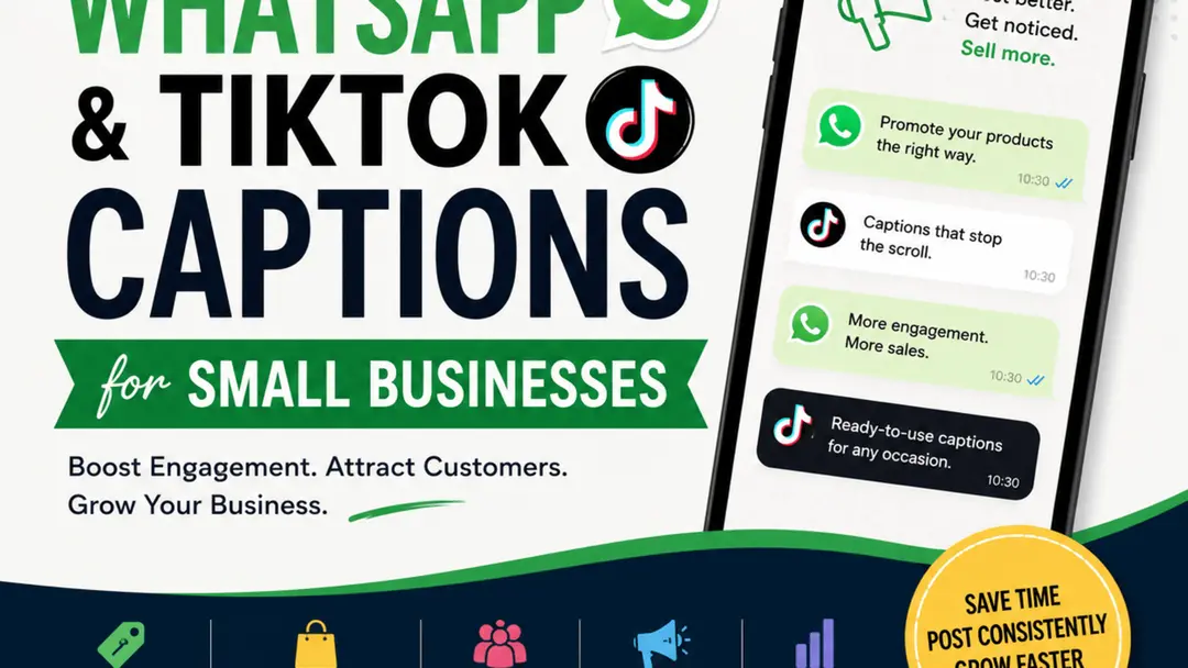 100 WhatsApp & TikTok Captions for Small Businesses