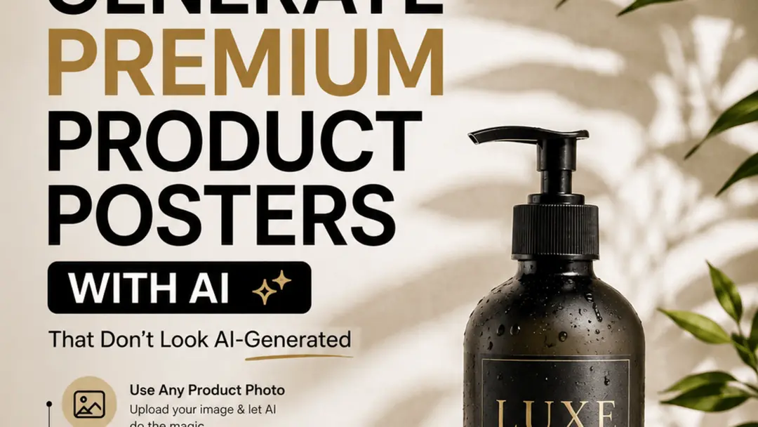 Generate Premium Product Posters with AI (That Don’t Look AI-Generated)