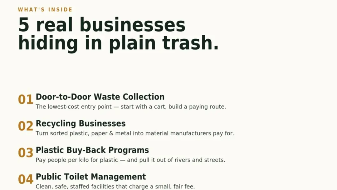 TURNING WASTE INTO WORTH