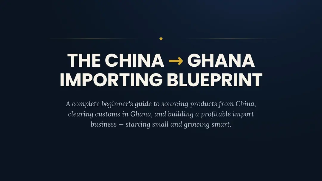 China —Ghana Importing Blueprints.