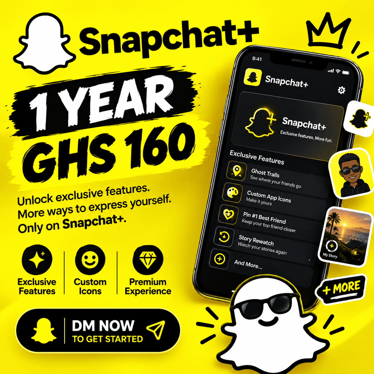 1 year Snapchat plus
