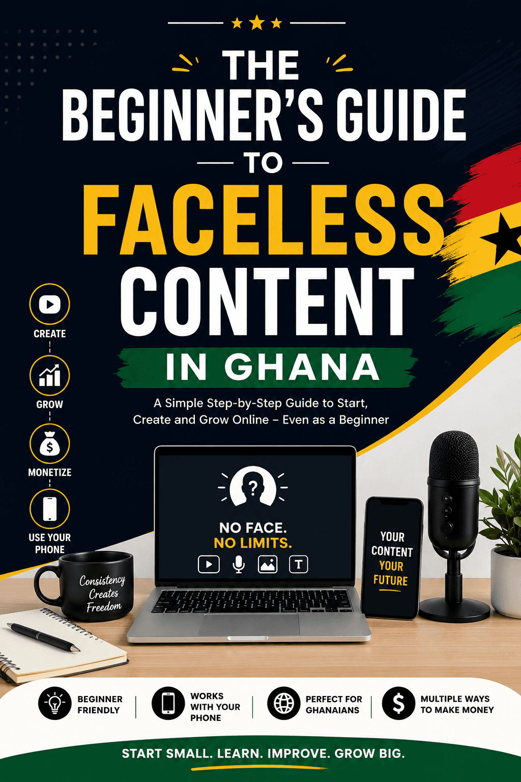The Beginner's Guide to Faceless Content in Ghana.