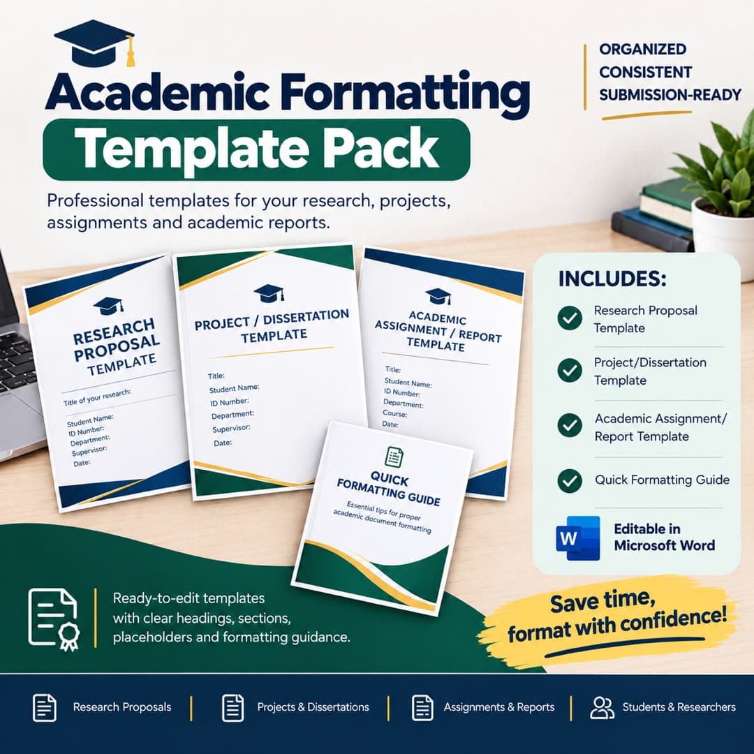 Academic formatting template pack
