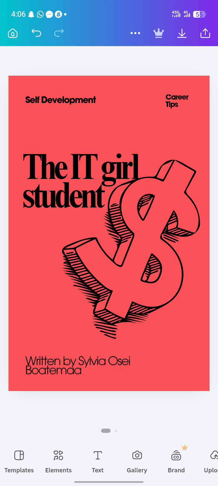 The IT girl student