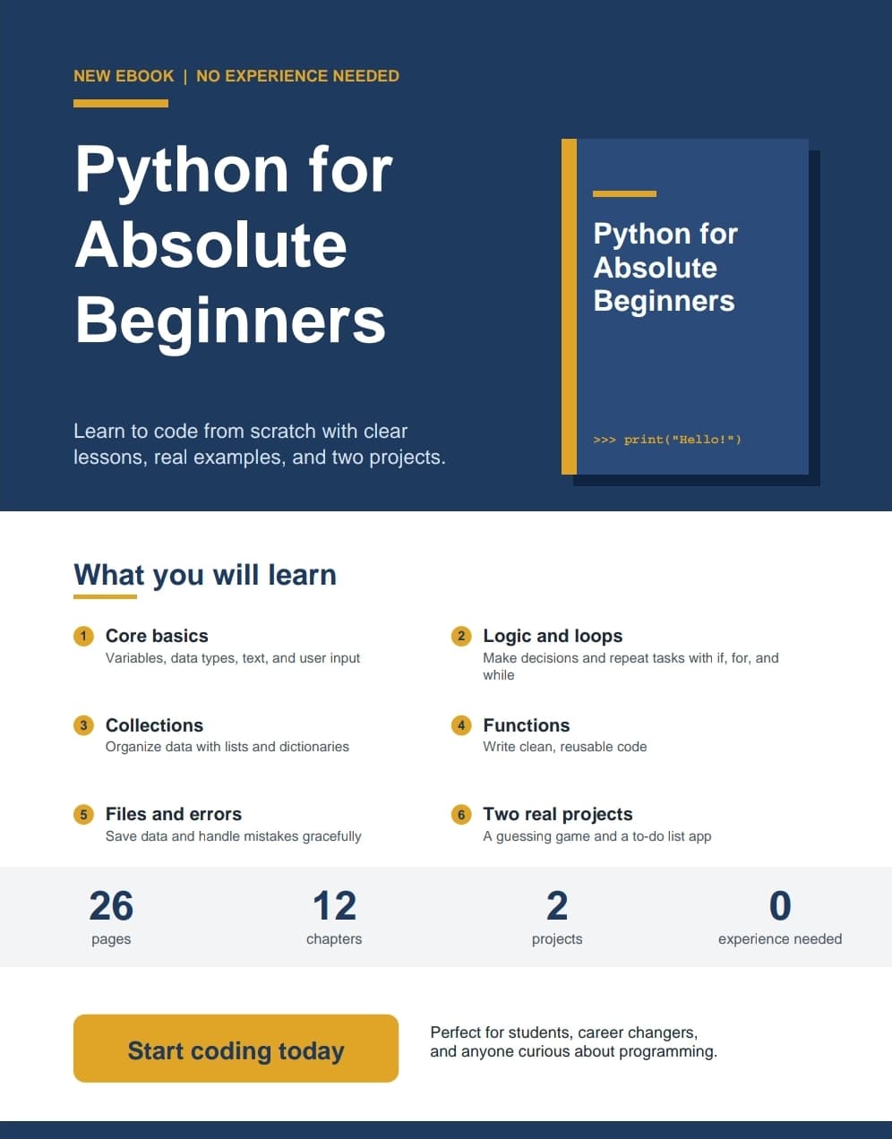 Python for Absolute Beginners