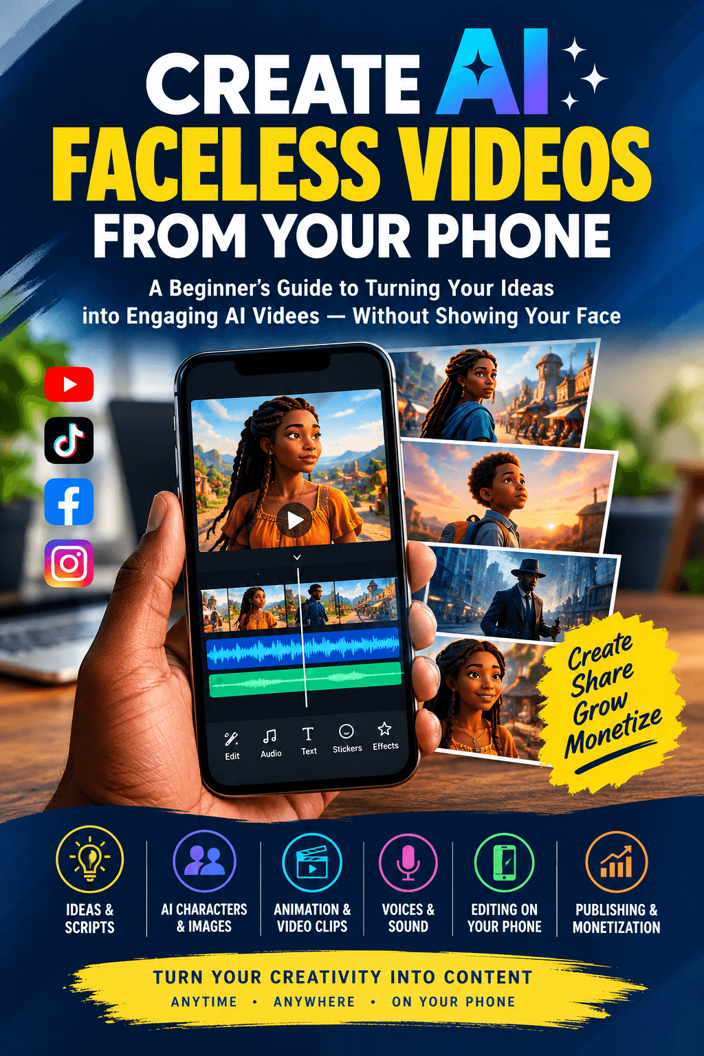 Create AI Faceless Videos From Your Phone — Beginner's Guide