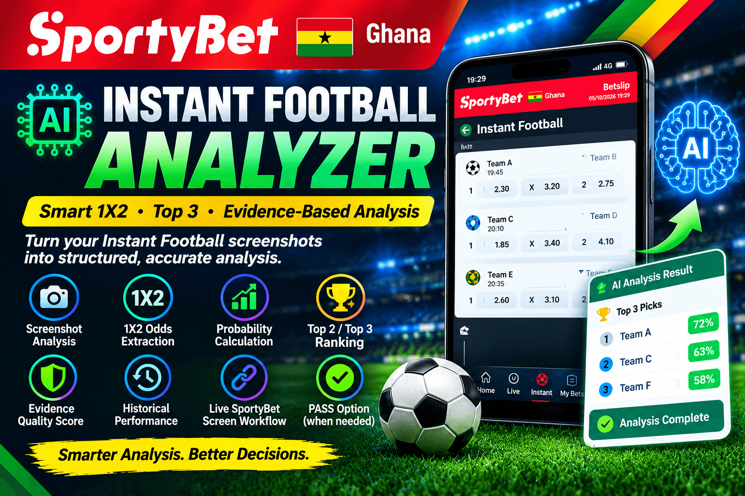 AI Instant Football 1X2 Analyzer – Smart Virtual Game Analysis Tool