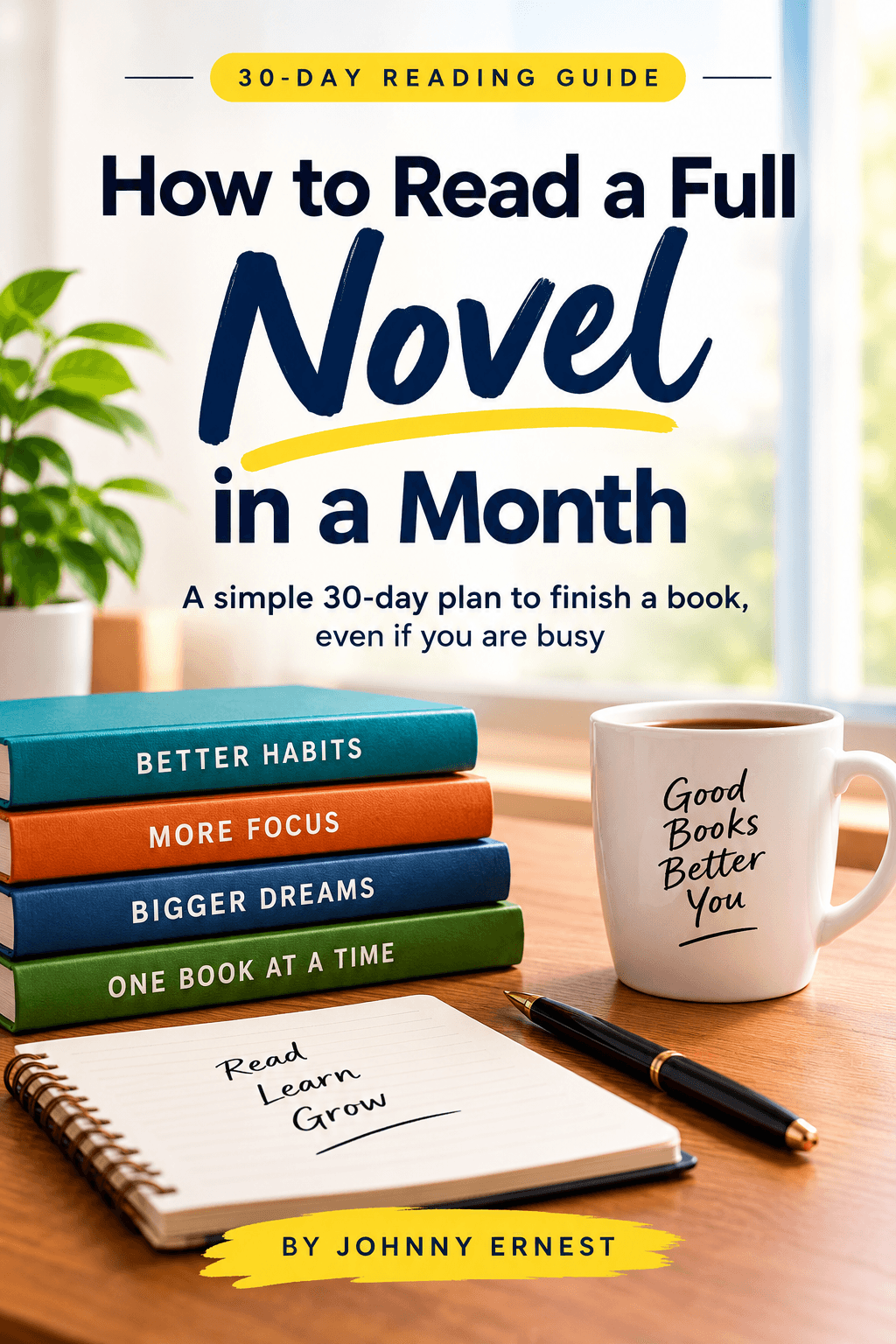 Read a Novel in Month: A Simple Plan for Busy People (fits your original idea of reading more