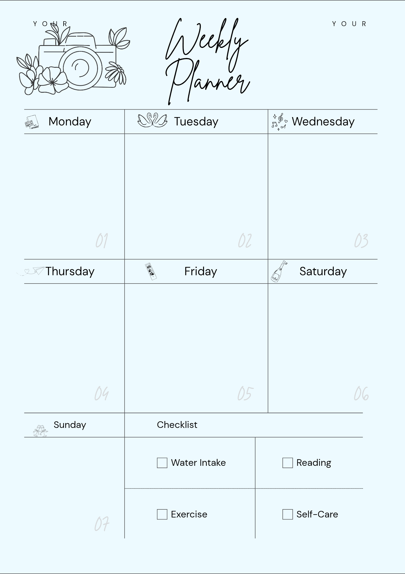 The Ultimate Digital Planner | Printable PDF Planner for Productivity & Organization