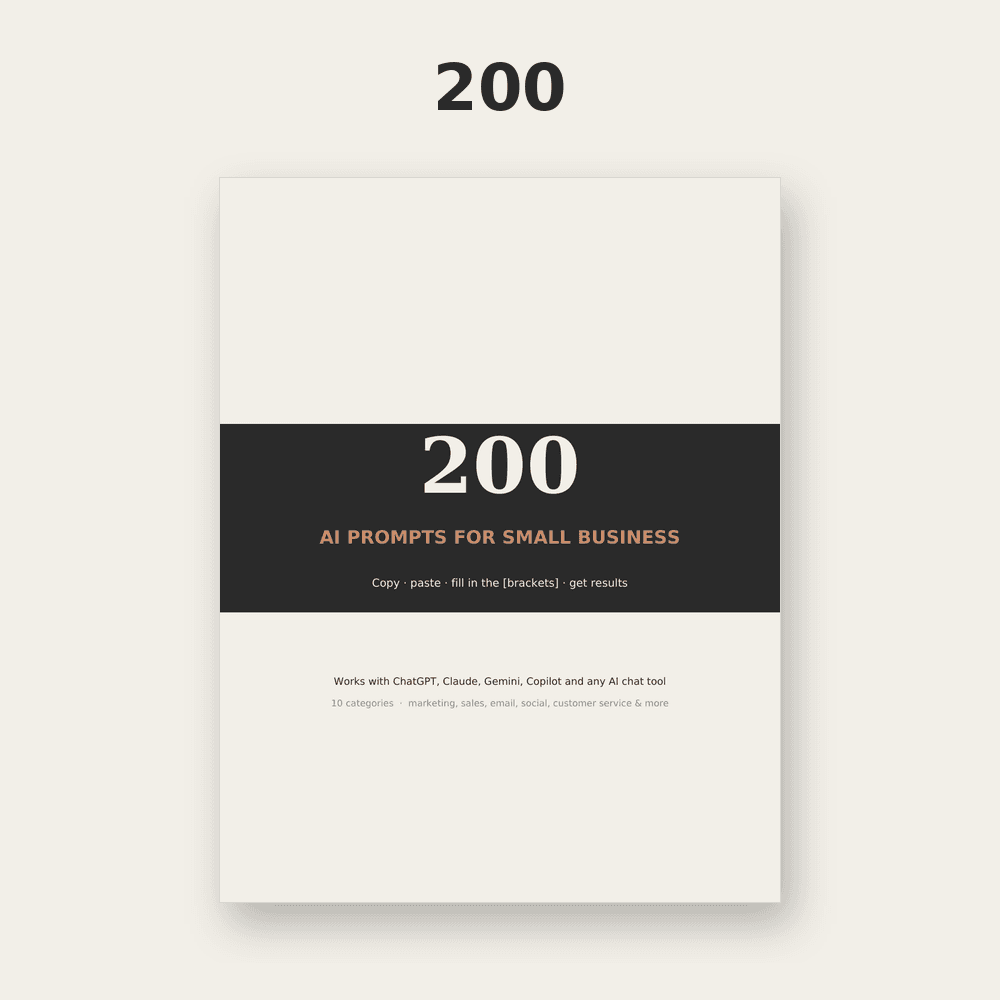 200 AI Prompts for Small Business Owners