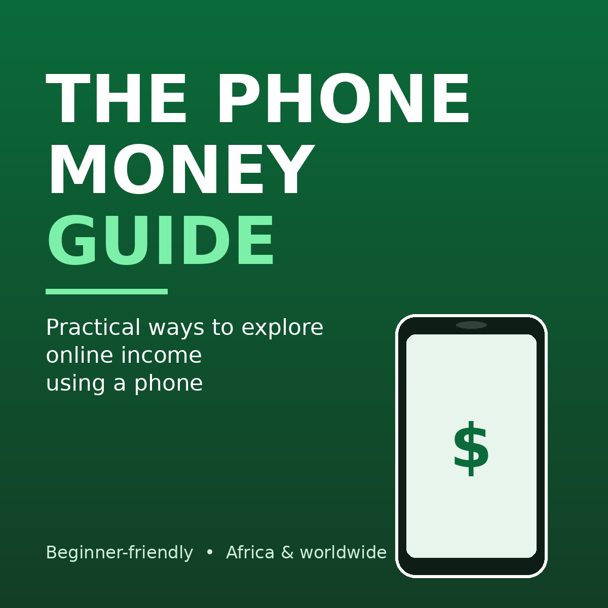 How to make money online with your phone.