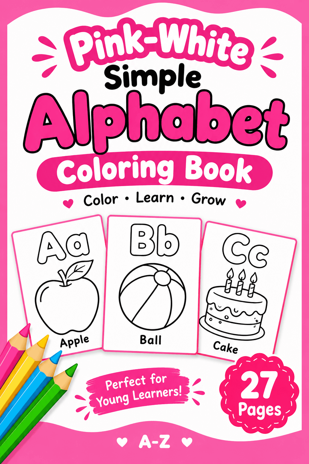 Coloured Alphabet Book For Kids
